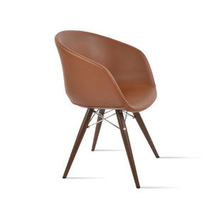 Soho Concept Tribeca Stylish Armchair Dining Chair In Soft Walnut - Durable Leatherette, 2-year Guarantee! Walnut  Soho-concept-dining-chair-06129