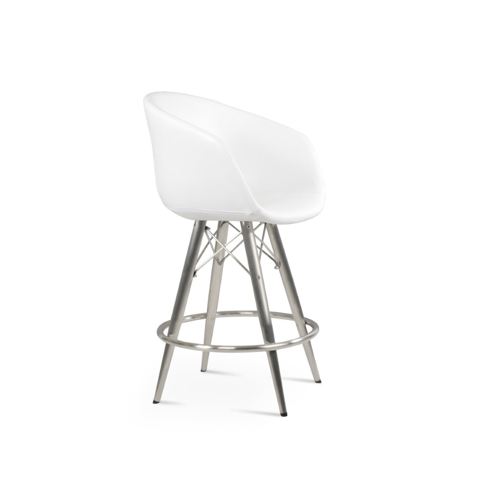 Soho Concept Tribeca Mw Barstools & Counterstools With Ergonomic Comfort, 2-year Guarantee, Soft Leatherette Finish Black  Soho-concept-dining-chair-10045