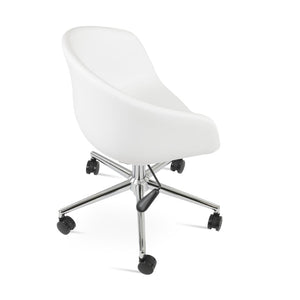 Soho Concept Tribeca Office Chair - Stylish Leatherette, Soft Black & White Design, 2-year Guarantee Included! Chrome,White  Soho-concept-dining-chair-12729
