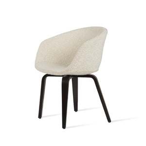 Soho Concept Tribeca Plywood Armchair Dining Chair In Premium Camira Blazer Wool - 10-year Guarantee & Chic Design White  Soho-concept-dining-chair-06137