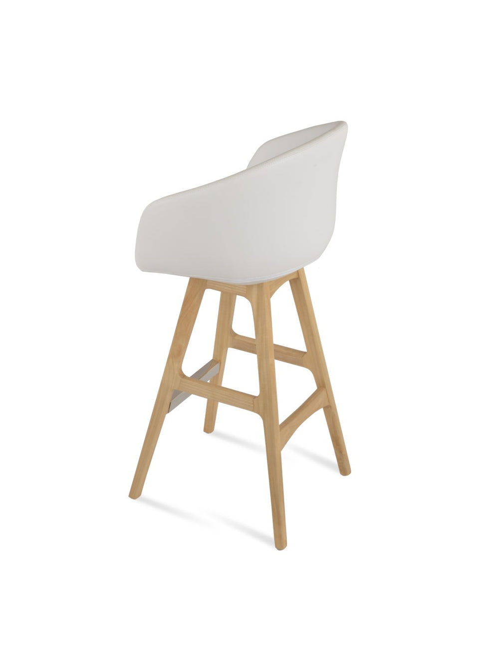 Soho Concept Tribeca Barstools & Counterstools - Soft Leatherette, Solid Wood, 2-year Guarantee, Stylish Comfort Black,White  Soho-concept-dining-chair-09989