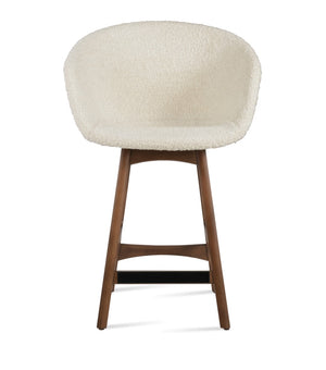 Soho Concept Tribeca Solid Wood Barstools & Counterstools - Stylish Camira Blazer Fabric, 10-year Guarantee! Walnut,White  Soho-concept-dining-chair-09992
