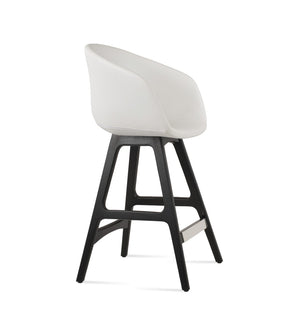 Soho Concept Tribeca Barstools & Counterstools - Soft Leatherette, Solid Wood, 2-year Guarantee, Stylish Comfort Ash,Black,White  Soho-concept-dining-chair-09988