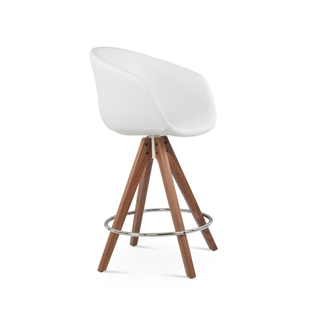 Soho Concept Tribeca Pyramid Barstools & Counterstools - Stylish Leatherette, Solid Wood, 2-year Guarantee! Natural,Ash  Soho-concept-dining-chair-10023