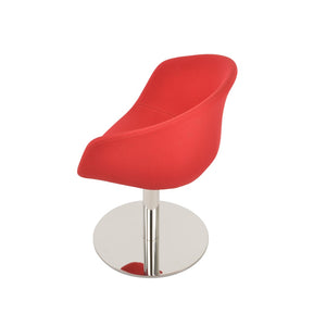 Soho Concept Tribeca Stylish Swivel Dining Chair - Luxurious Fabrics & Long-lasting Comfort With 10-year Guarantee Red  Soho-concept-dining-chair-06146
