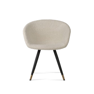 Soho Concept Tribeca Arm Star Dining Chair - Premium Camira Blazer Wool, Stylish Boucle Fabric, 10-year Guarantee Black,Brass,White  Soho-concept-dining-chair-06171