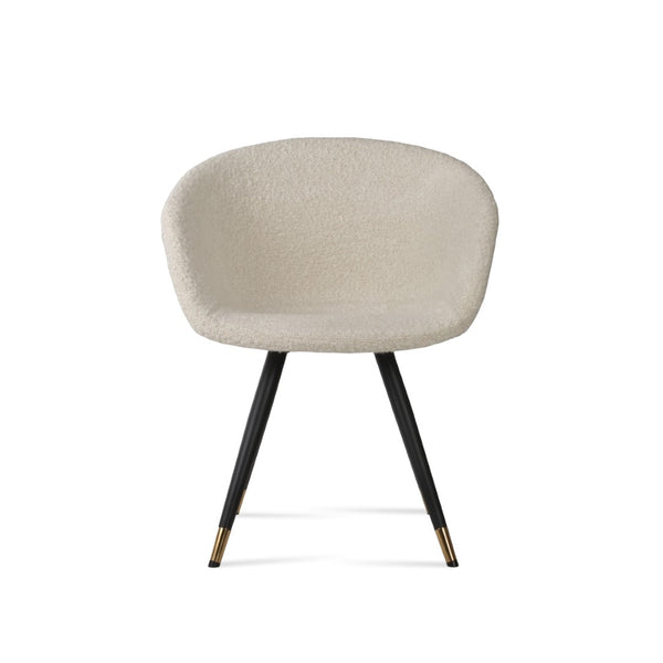 Soho Concept Tribeca Arm Star Dining Chair - Premium Camira Blazer Wool, Stylish Boucle Fabric, 10-year Guarantee Black,Brass,White  Soho-concept-dining-chair-06171