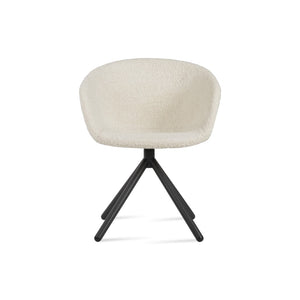 Soho Concept Tribeca Stick Swivel Armchair - Premium Camira Wool, Durable Steel Base, 10-year Guarantee & Style Black,White  Soho-concept-dining-chair-06188