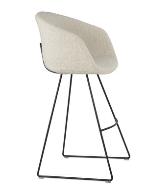 Soho Concept Tribeca Wire Barstools & Counterstools - Stylish Wool & Boucle Seating With 10-year Guarantee! Black,White  Soho-concept-dining-chair-10002