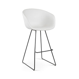 Soho Concept Tribeca Wire Barstools & Counterstools - Modern Chrome Base, Soft Leatherette, 2-year Guarantee! Black,White  Soho-concept-dining-chair-10001