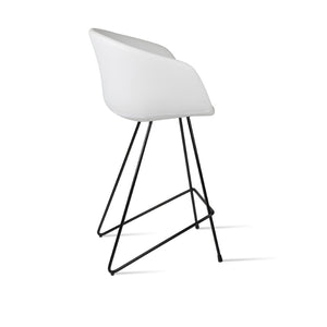 Soho Concept Tribeca Cat Barstools & Counterstools - Modern Wire Design, Soft Leatherette, 2-year Guarantee Black,White  Soho-concept-dining-chair-09924