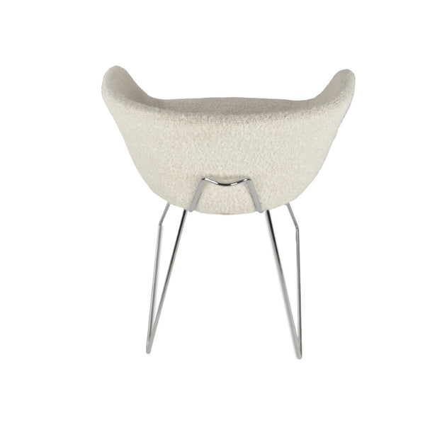 Soho Concept Tribeca Solid Wood Barstools & Counterstools - Stylish Camira Blazer Fabric, 10-year Guarantee! Chrome,White  Soho-concept-dining-chair-09937