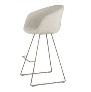 Soho Concept Tribeca Wire Barstools & Counterstools - Stylish Wool & Boucle Seating With 10-year Guarantee! White  Soho-concept-dining-chair-09940