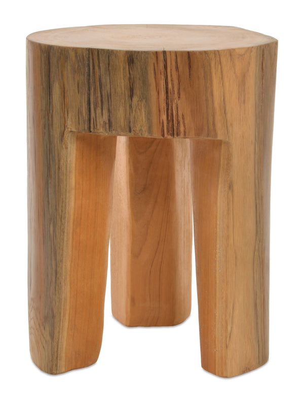 Soho Concept Tripod Stool - Handmade Solid Teak Root Side Table & Footrest, Unique Organic Design For Indoors/Outdoors Natural  Soho-concept-dining-chair-14160