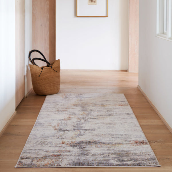 Jaipur Living Vibe by Jaipur Living Abstract Watercolor Polyester Area Rug for or Dining Rooms 3'X12' RUG151800