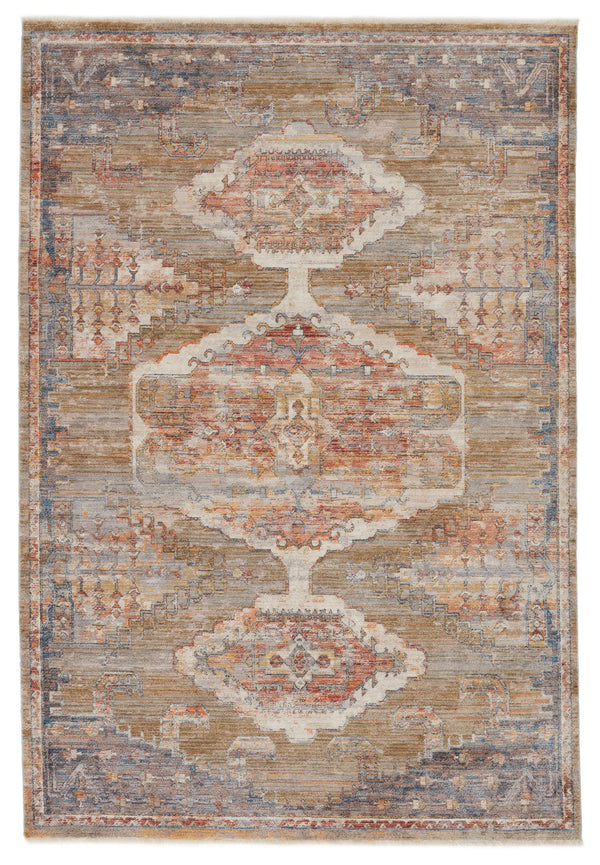 Jaipur Living Vibe by Jaipur Living Haelyn Distressed Medallion Polyester Area Rug for Rooms 3'11"X5'10" RUG149804