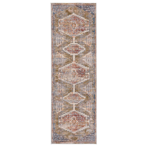 Jaipur Living Vibe by Jaipur Living Haelyn Distressed Medallion Polyester Area Rug for Rooms 2'9"X8' RUG149303