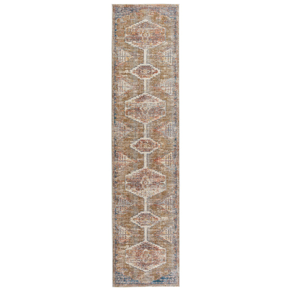 Jaipur Living Vibe by Jaipur Living Haelyn Distressed Medallion Polyester Area Rug for Rooms 3'X12' RUG151802