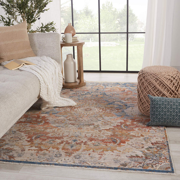 Jaipur Living Vibe by Jaipur Living Jemsa Ornate Medallion Polyester Rug for Room Decor 3'X12' RUG151804