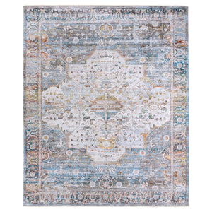 Jaipur Living Vibe by Jaipur Living Clarimond Ornate Medallion Polyester Rug Vintage Boho Earthy Tones 5'3" x 7'10" RUG149312