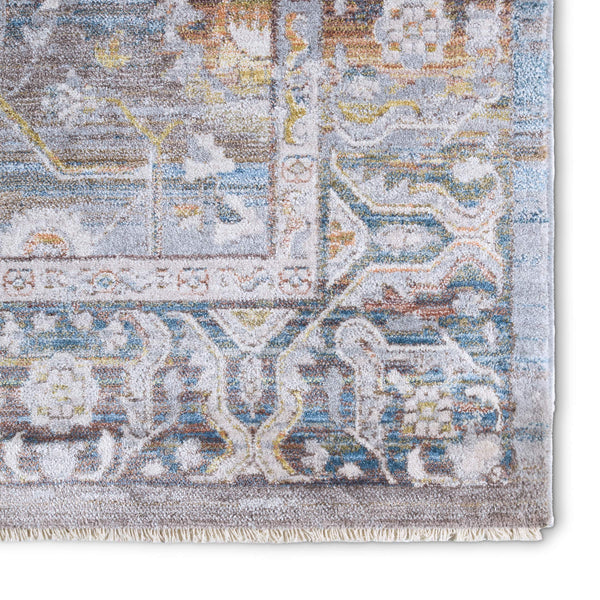 Jaipur Living Vibe by Jaipur Living Clarimond Ornate Medallion Polyester Rug Vintage Boho Earthy Tones 5'3" x 7'10" RUG149312