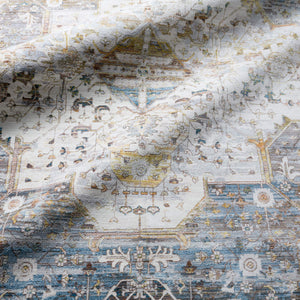Jaipur Living Vibe by Jaipur Living Clarimond Ornate Medallion Polyester Rug Vintage Boho Earthy Tones 5'3" x 7'10" RUG149312