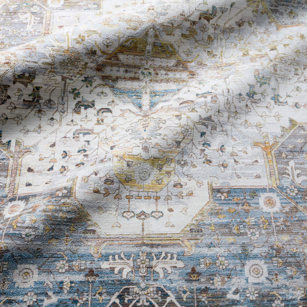 Jaipur Living Vibe by Jaipur Living Clarimond Ornate Medallion Polyester Rug Vintage Boho Earthy Tones 5'3" x 7'10" RUG149312