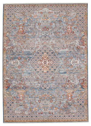 Jaipur Living Vibe by Jaipur Living Harkin Ornate Medallion Polyester Indoor Rug Vintage Appeal Light Gray 5'3"X7'10" RUG151277
