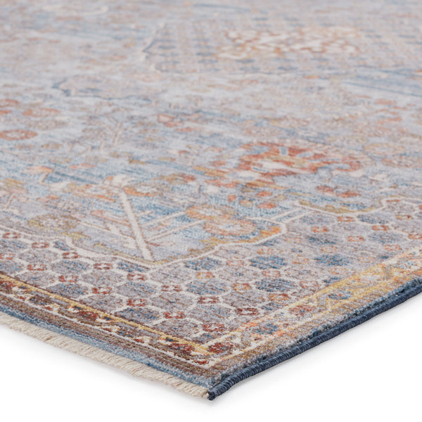 Jaipur Living Vibe by Jaipur Living Harkin Ornate Medallion Polyester Indoor Rug Vintage Appeal Light Gray 2'9"X8' RUG151278