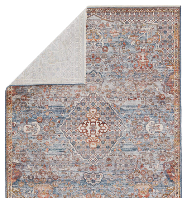 Jaipur Living Vibe by Jaipur Living Harkin Ornate Medallion Polyester Indoor Rug Vintage Appeal Light Gray 2'9"X8' RUG151278