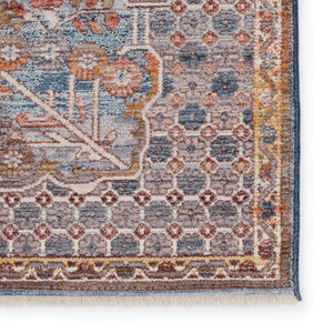 Jaipur Living Vibe by Jaipur Living Harkin Ornate Medallion Polyester Indoor Rug Vintage Appeal Light Gray 2'9"X8' RUG151278