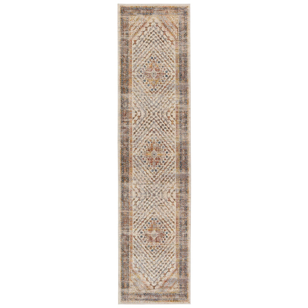 Jaipur Living Vibe by Jaipur Living Canna Medallion Polyester Rug Vintage Persian Trellis Room 3' X 12' RUG151286