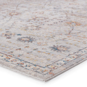 Jaipur Living Vibe by Jaipur Living Katalia Trellis Floral Vine Polyester Area Rug Room Gray 2'9" X 8' RUG151293