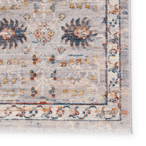 Jaipur Living Vibe by Jaipur Living Katalia Trellis Floral Vine Polyester Area Rug Room Gray 2'9" X 8' RUG151293