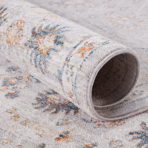 Jaipur Living Vibe by Jaipur Living Katalia Trellis Floral Vine Polyester Area Rug Room Gray 2'9" X 8' RUG151293