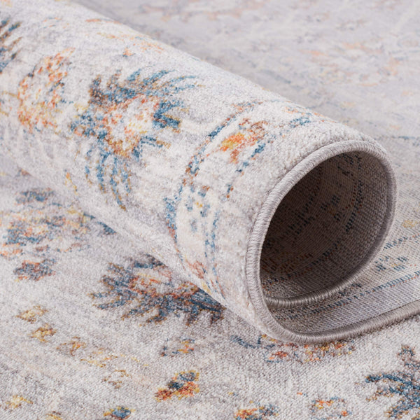 Jaipur Living Vibe by Jaipur Living Katalia Trellis Floral Vine Polyester Area Rug Room Gray 2'9" X 8' RUG151293