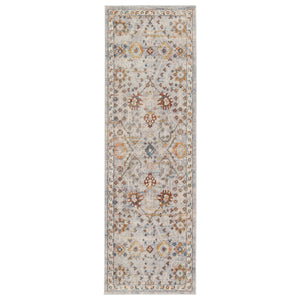 Jaipur Living Vibe by Jaipur Living Katalia Trellis Floral Vine Polyester Area Rug Room Gray 2'9" X 8' RUG151293