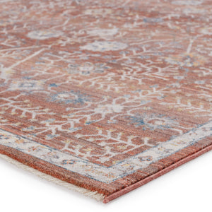Jaipur Living Vibe by Jaipur Living Katalia Trellis Floral Vine Polyester Area Rug Room Red 8' X 10' RUG151294