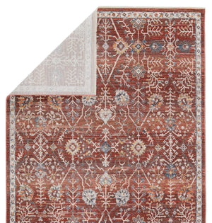 Jaipur Living Vibe by Jaipur Living Katalia Trellis Floral Vine Polyester Area Rug Room Red 8' X 10' RUG151294