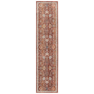 Jaipur Living Vibe by Jaipur Living Katalia Trellis Floral Vine Polyester Area Rug Room Red 3' X 12' RUG151296
