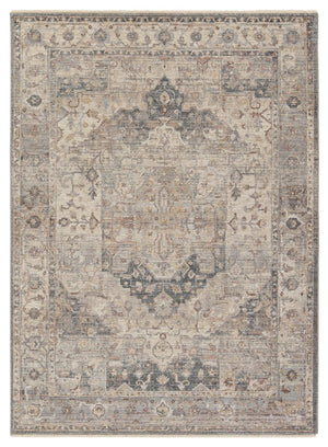 Jaipur Living Terra Starling Trr17 Powerloomed Machinemade 100% Polyester Traditional Medallion Indoor Rug Tan, Slate 100% Polyester Rug155011