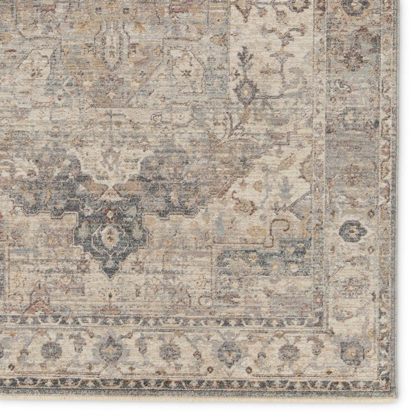 Jaipur Living Terra Starling Trr17 Powerloomed Machinemade 100% Polyester Traditional Medallion Indoor Rug Tan, Slate 100% Polyester Rug155011