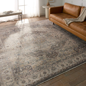 Jaipur Living Vibe by Jaipur Living Starling Ornate Medallion Polyester Area Rug for Rooms 5'3"X8'1" RUG155021