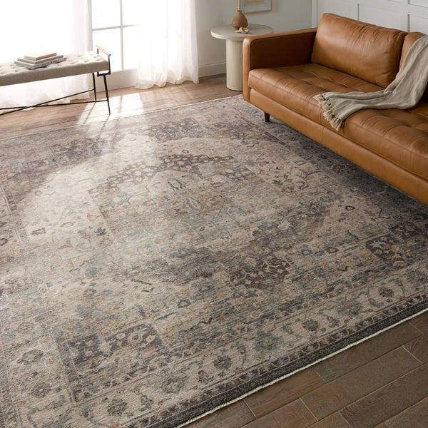 Jaipur Living Vibe by Jaipur Living Starling Ornate Medallion Polyester Area Rug for Rooms 5'3"X8'1" RUG155021