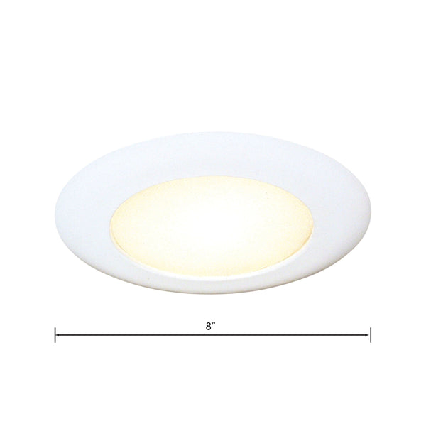 Thomas Lighting Aspect 6 Inch Wet Zone Shower Recessed Light with Albalite Lens and White Aluminum Trim TSH12IC