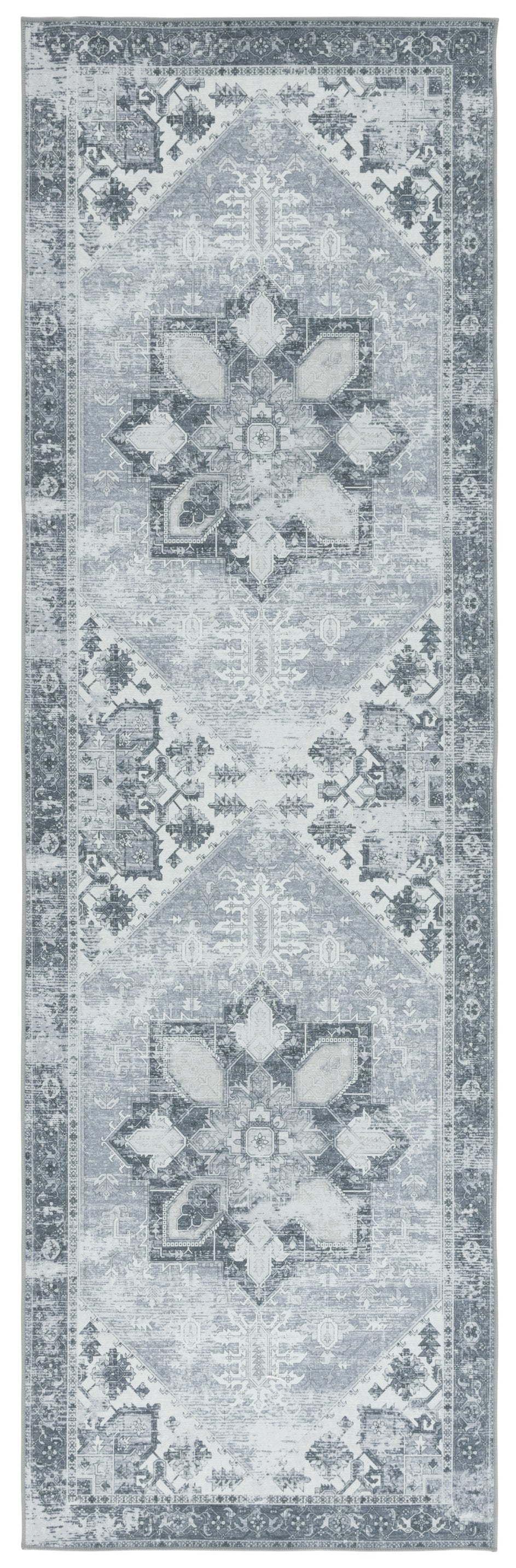 Safavieh Tucson Vintage Persian Area Rug - Timeless Elegance, Machine Washable & Slip Resistant For Home Decor Grey Polyester Pile Tsn102j-4sq