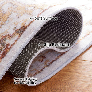 Safavieh Tucson Vintage Persian 103b Beige Grey Rug - Large 10' X 14', Machine Washable & Slip Resistant Features Beige ,Grey Polyester Pile Tsn103b-10