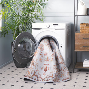 Safavieh Tucson Vintage Persian 103b Beige Grey Rug - Large 10' X 14', Machine Washable & Slip Resistant Features Beige ,Grey Polyester Pile Tsn103b-10