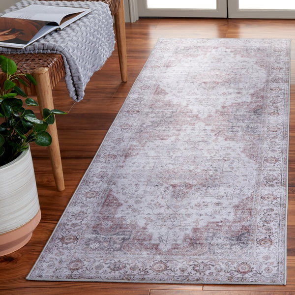Safavieh Tucson Vintage Persian Area Rug - Elegant Power-loomed Design, Washable & Slip-resistant Safety Beige ,Light Sage Polyester Pile Tsn105b-210