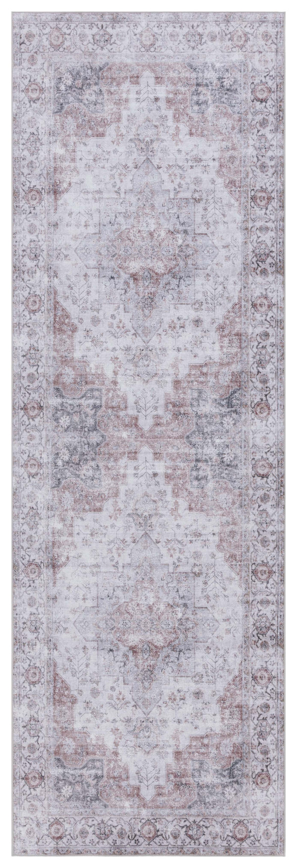 Safavieh Tucson Vintage Persian Area Rug - Elegant Power-loomed Design, Washable & Slip-resistant Safety Beige ,Light Sage Polyester Pile Tsn105b-210